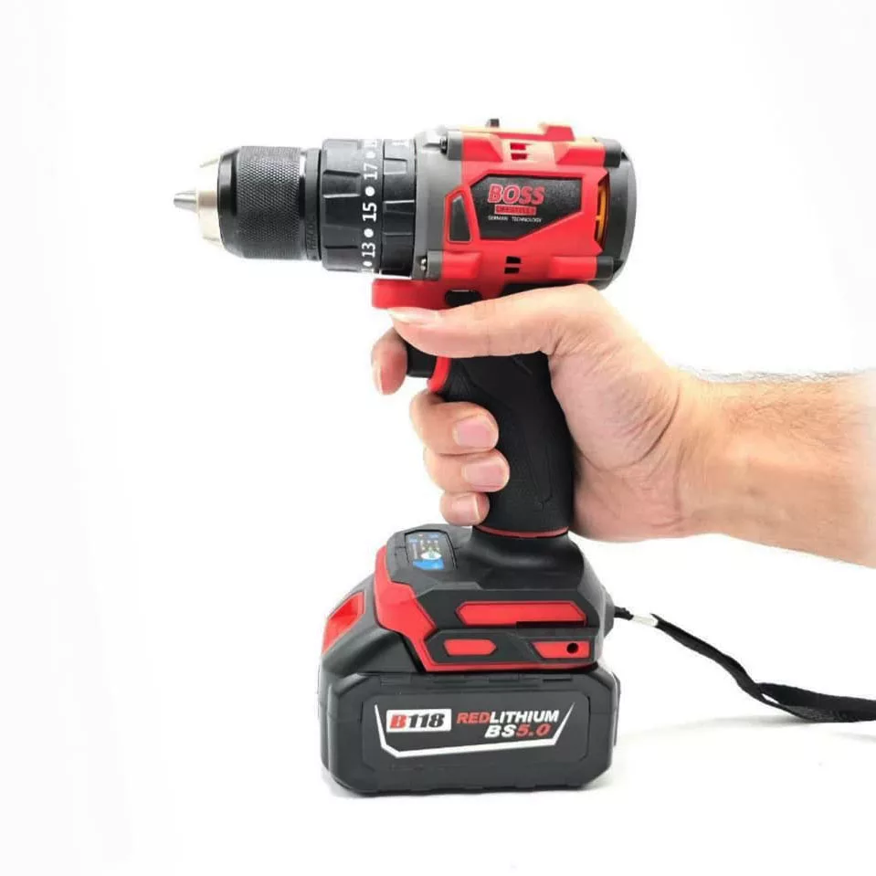 دریل چکشی شارژی سه نظام 10 میلیمتری 118 ولت باس مدل LIFE STYLE-901 -118V