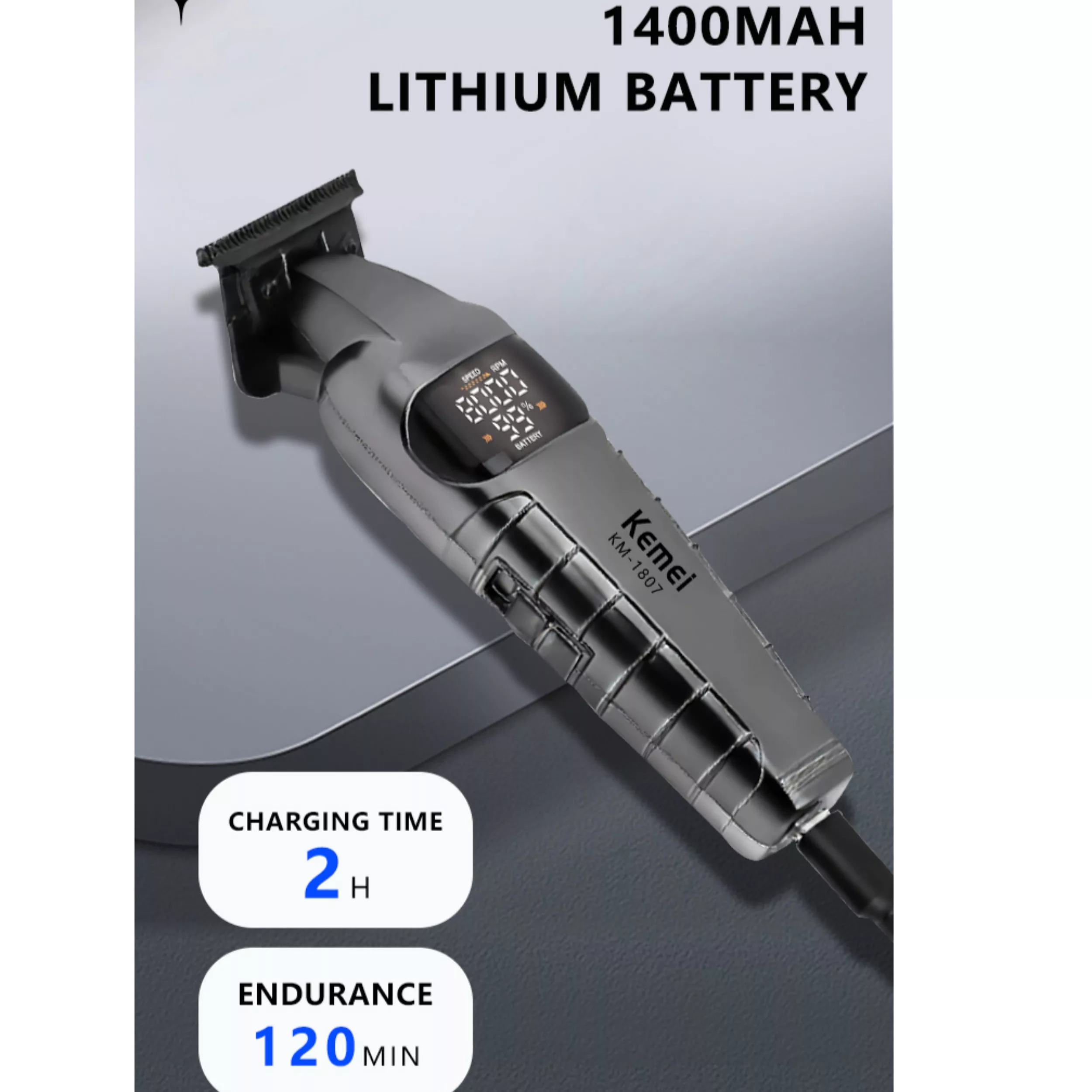 ماشین اصلاح موی سر و صورت شارژی کیمی مدل km-1807