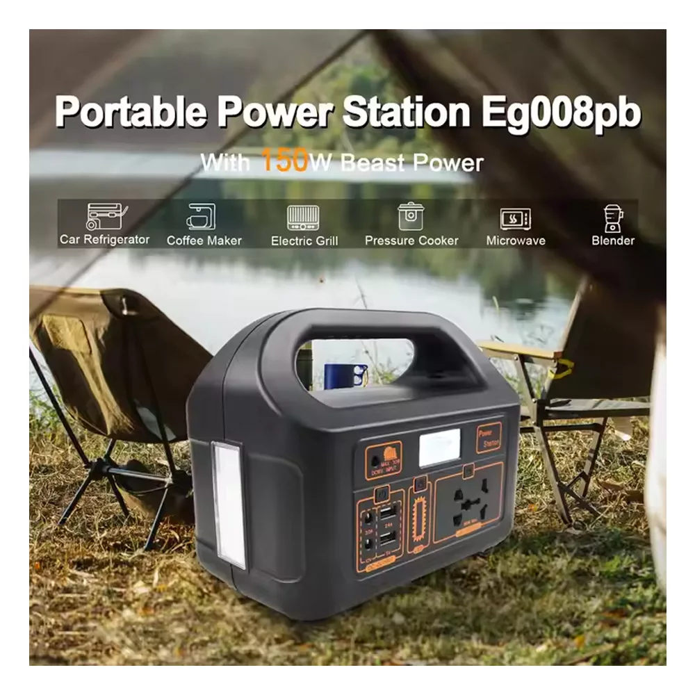 پاور استیشن مدل EG-008pb ظرفیت 40000 میلی آمپر ساعت