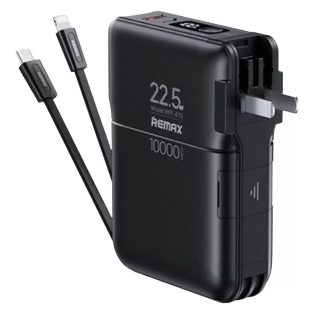 پاوربانک ریمکس مدل RPP-670-Multi compatible Chargers ظرفیت 10000 میلی آمپرساعت