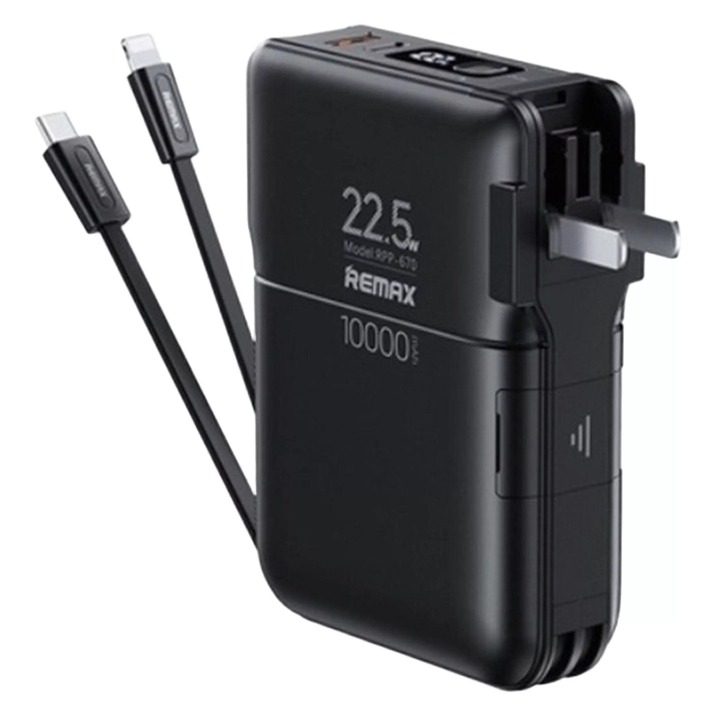 پاوربانک ریمکس مدل RPP-670-Multi compatible Chargers ظرفیت 10000 میلی آمپرساعت