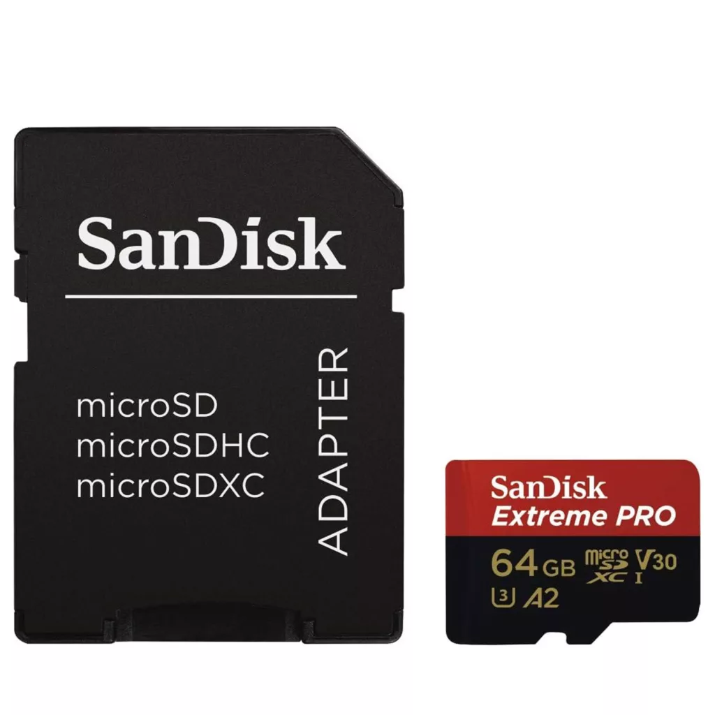 کارت حافظه microSDXC سن دیسک مدل Extreme PRO کلاس A2 استاندارد UHS-I U3 سرعت 170MBps ظرفیت 64 گیگابایت