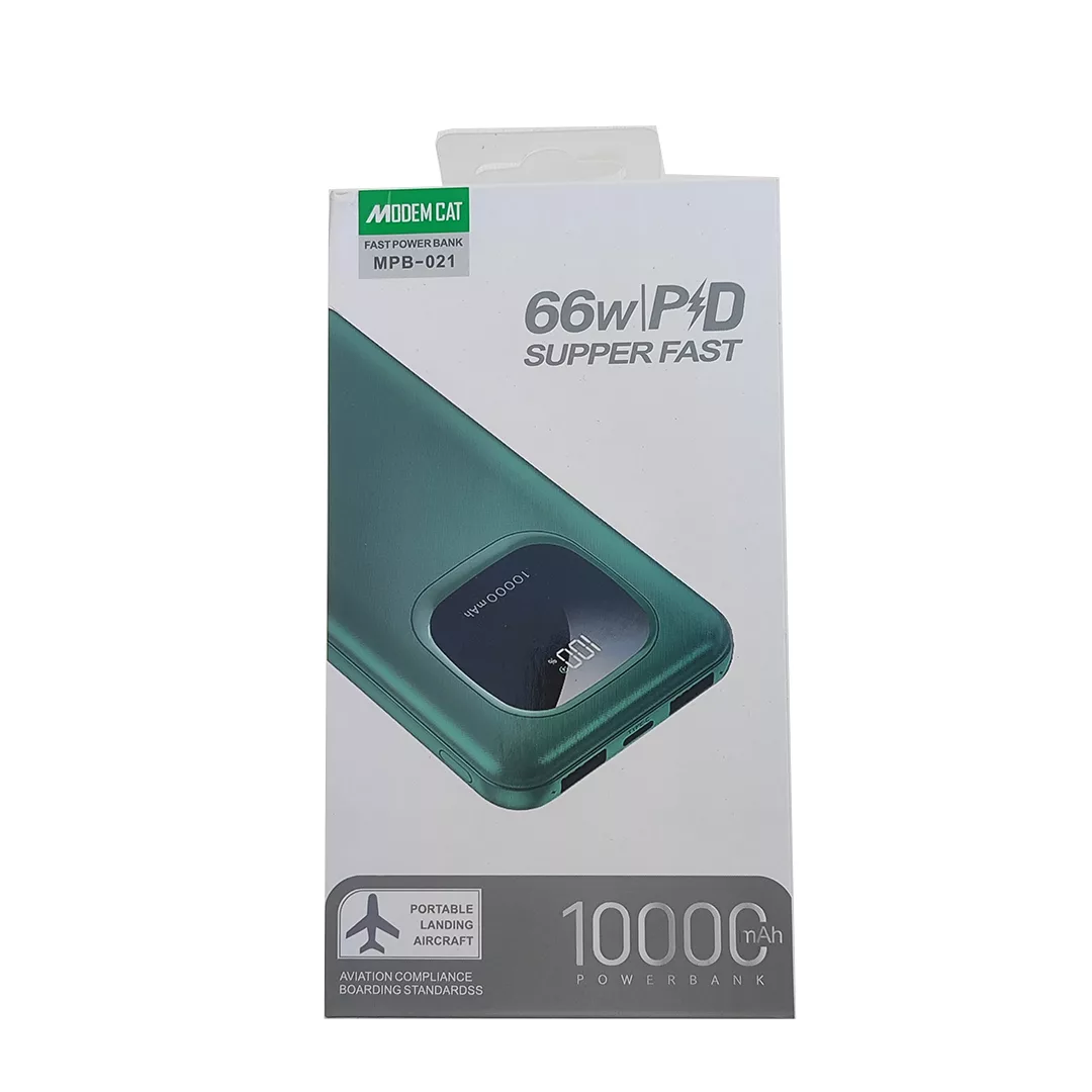 پاوربانک مودم کت مدل MPB-021 ظرفیت 10000 میلی آمپر ساعت