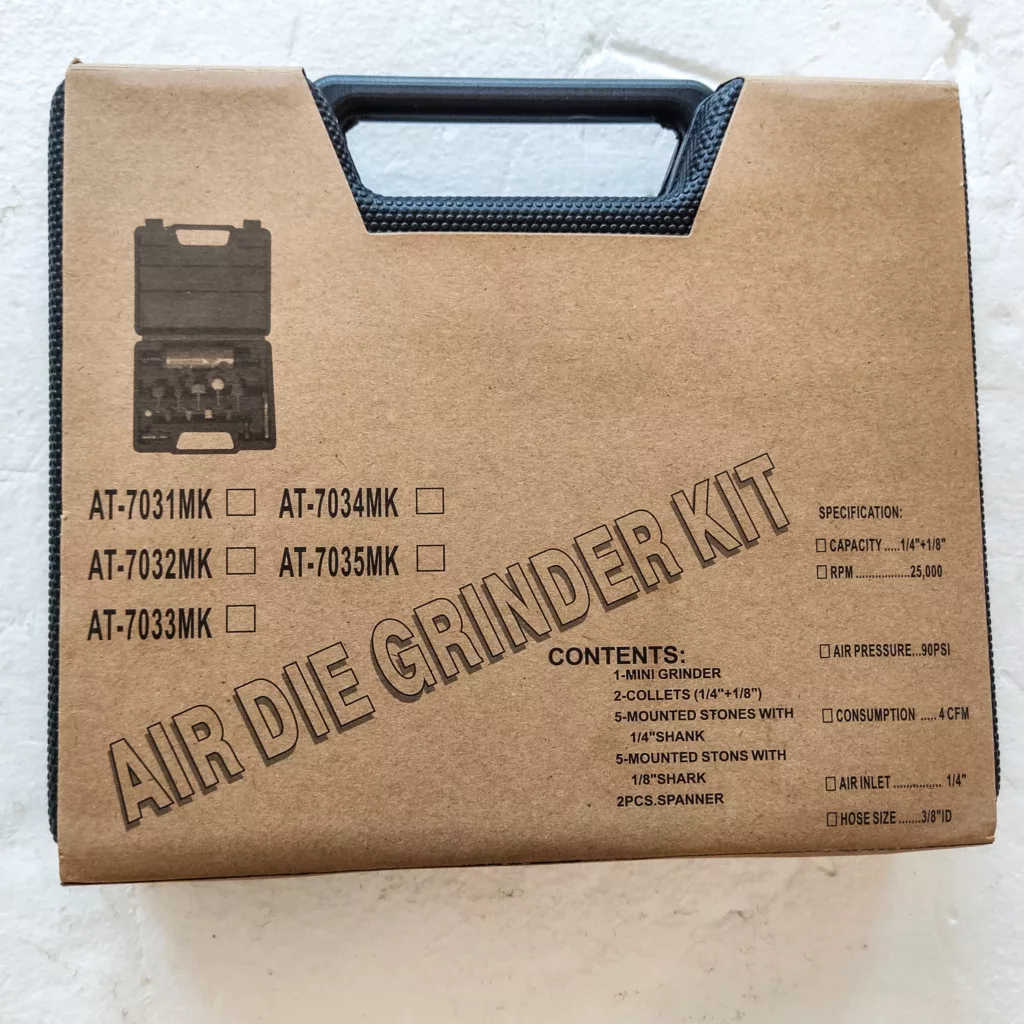 فرز انگشتی بادی ایر دای گریندر کیت مدل QSWD - 2212 مجموعه 16 عددی