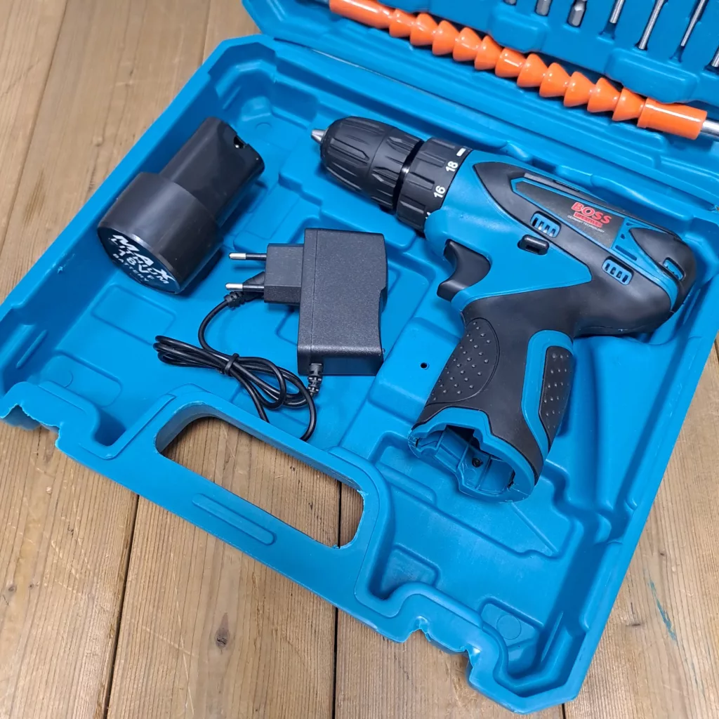 مجموعه 27 عددی دریل پیچ گوشتی شارژی سه نظام 10 اتوماتیک 18 ولت باس مدل LIFE _ STYLE کد 1