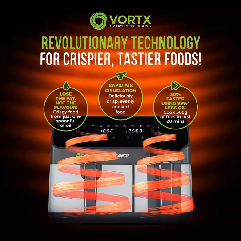 سرخ کن بدون روغن تاور مدل T17099 Vortx