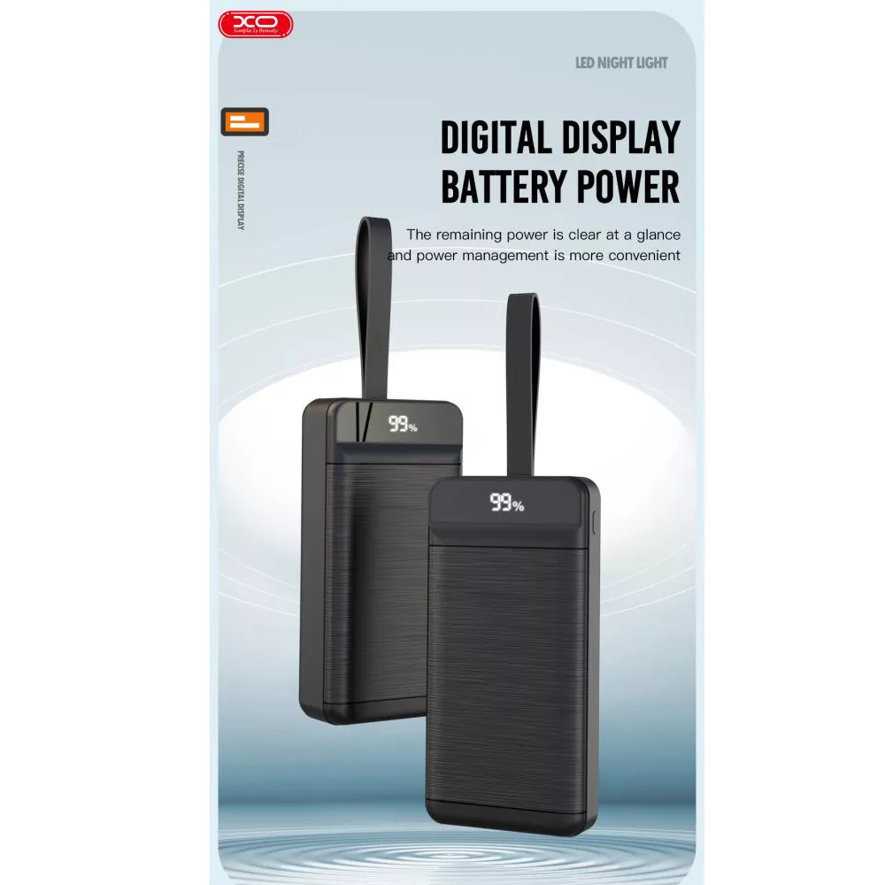پاوربانک ایکس او مدل pr160 ظرفیت 80000 میلی آمپر ساعت