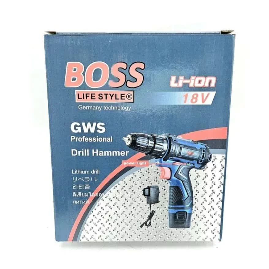 دریل شارژی باس مدل BS-Li-ion-18V