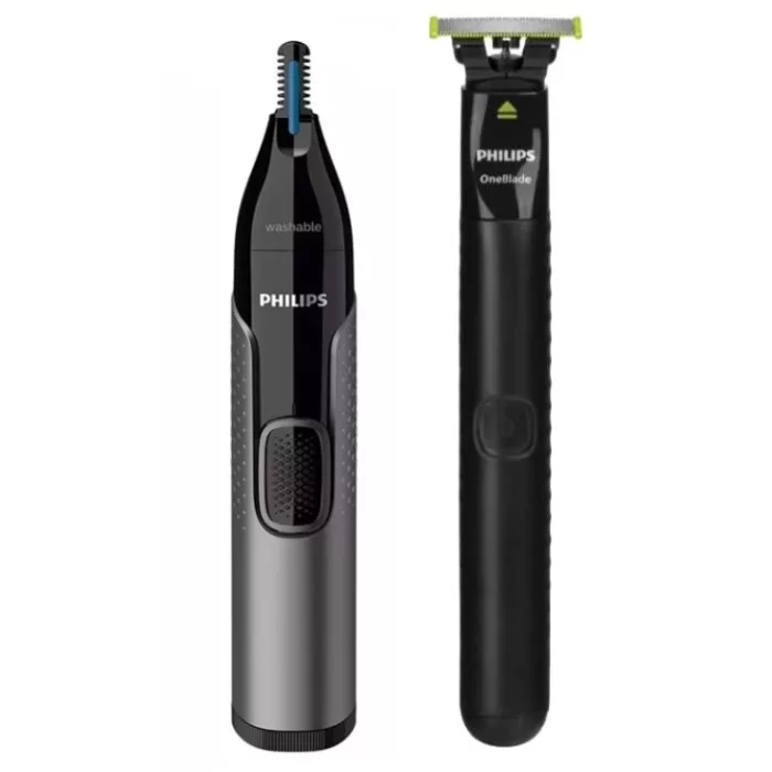 ماشین اصلاح موی صورت فیلیپس مدل وان بلید به همراه موزن بینی