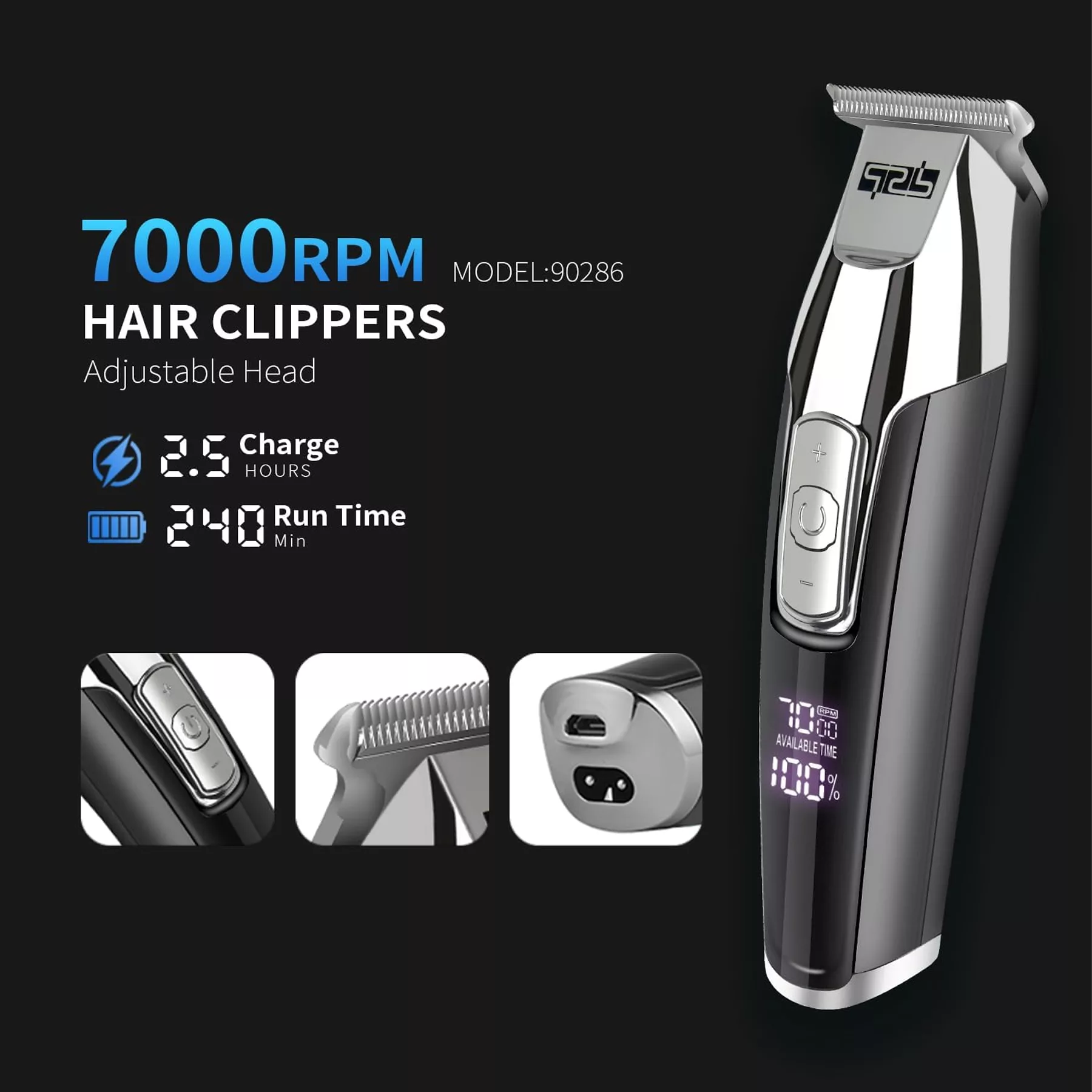 ماشین اصلاح موی سر و صورت دی اس پی مدل 90286 +A