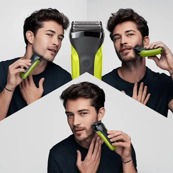 ماشین اصلاح موی صورت براون شارژی مدل S3 300BT