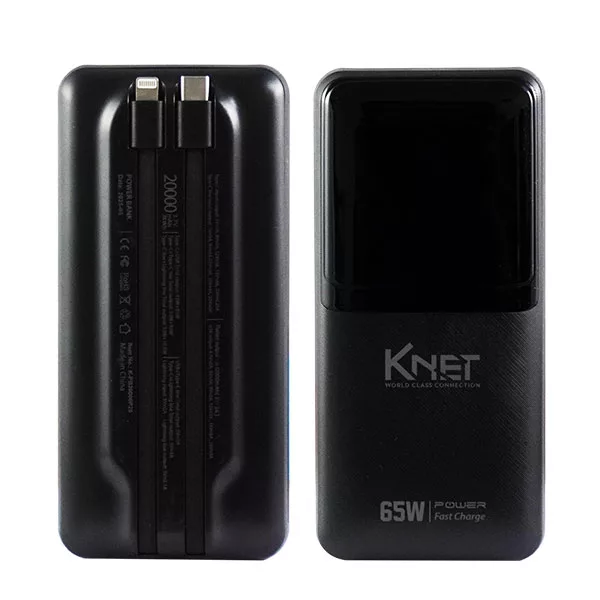 پاوربانک کی نت مدل K-P20 ظرفیت 20000 میلی آمپر ساعت