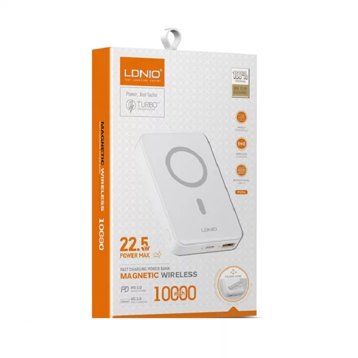 پاوربانک الدینیو مدل PQ16 با ظرفیت باتری 10000 میلی آمپر در ساعت