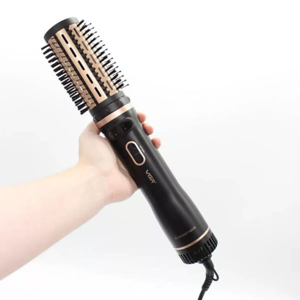 سشوار برس‌دار چرخشی 1000 وات وی جی ار مدل V-496