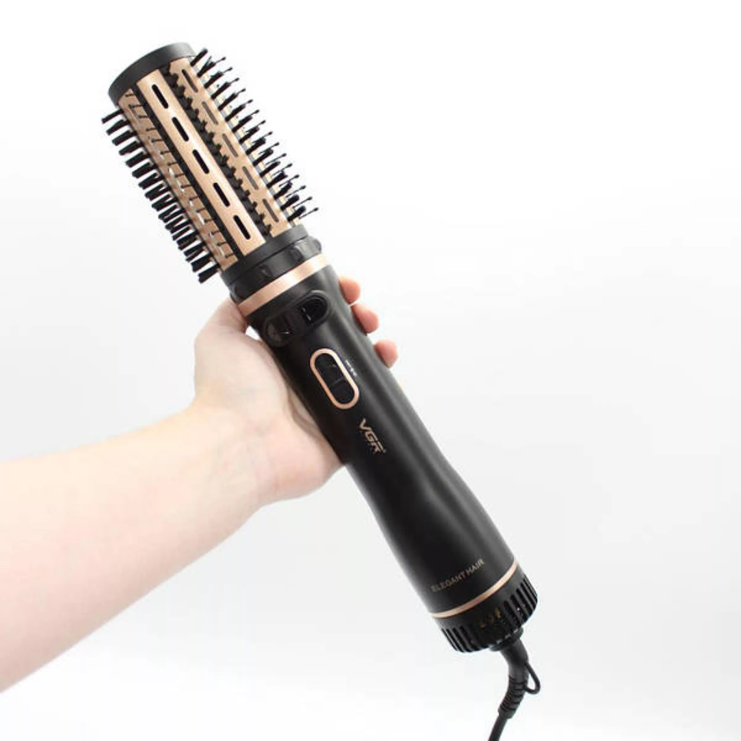 سشوار برس‌دار چرخشی 1000 وات وی جی ار مدل V-496