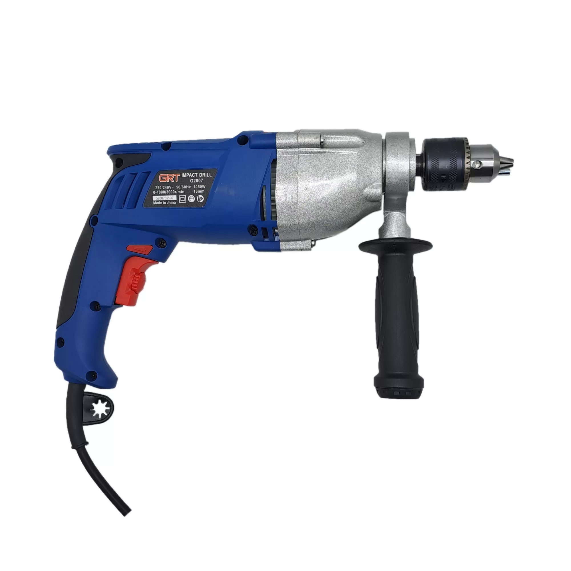 دریل چکشی صنعتی گیربکسی جی آر تی مدل G2007