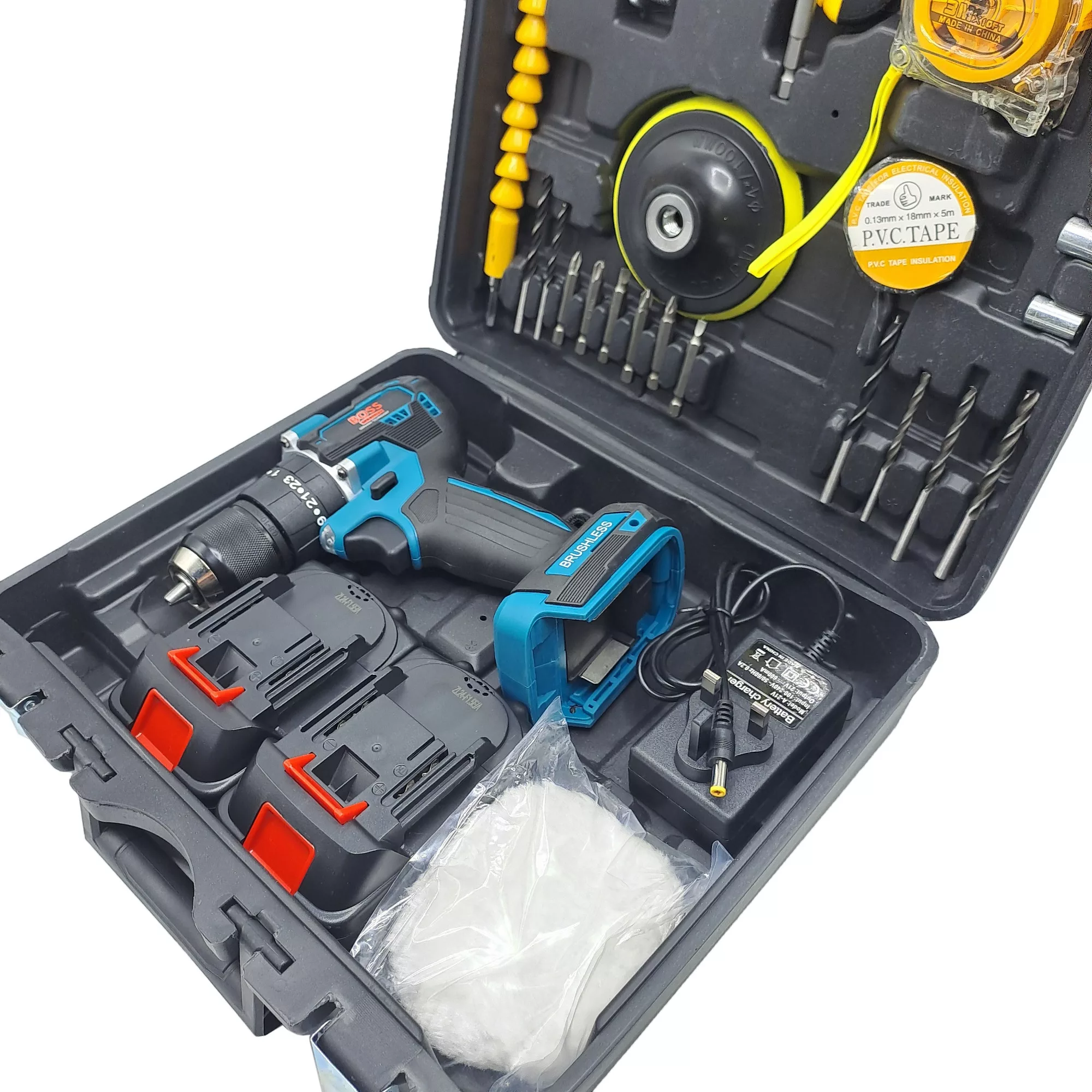 مجموعه 29 عددی دریل چکشی شارژی صنعتی براشلس مدل 36VF