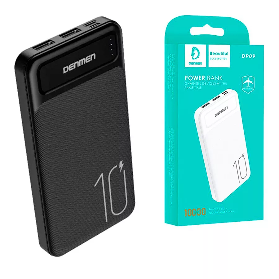 پاوربانک وی دنمن وی مدل dp 09 ظرفیت 10000 میلی آمپر ساعت