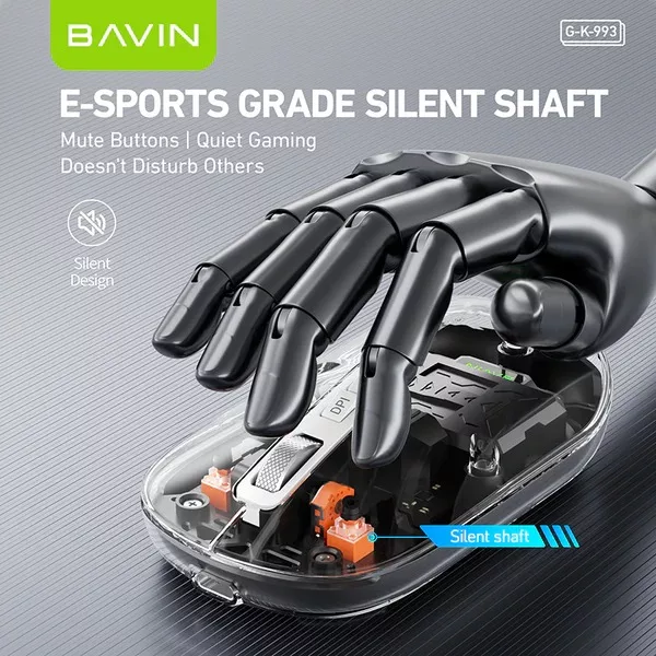 ماوس بی سیم گیمینگ باوین مدل G-K-993