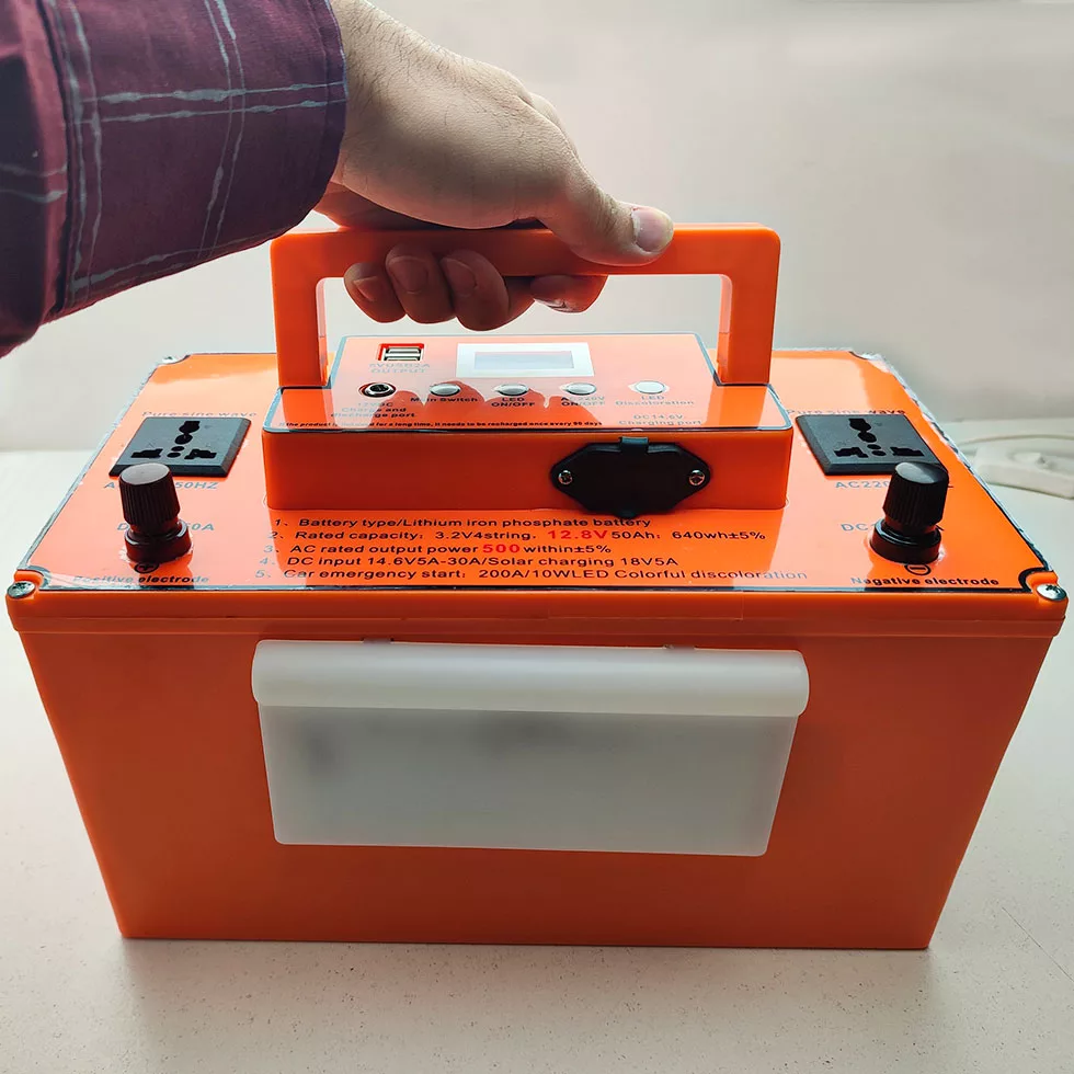 پاوربانک مدل مولتی 500W کمپینگ 12v-220v ظرفیت 50000 میلی آمپر ساعت