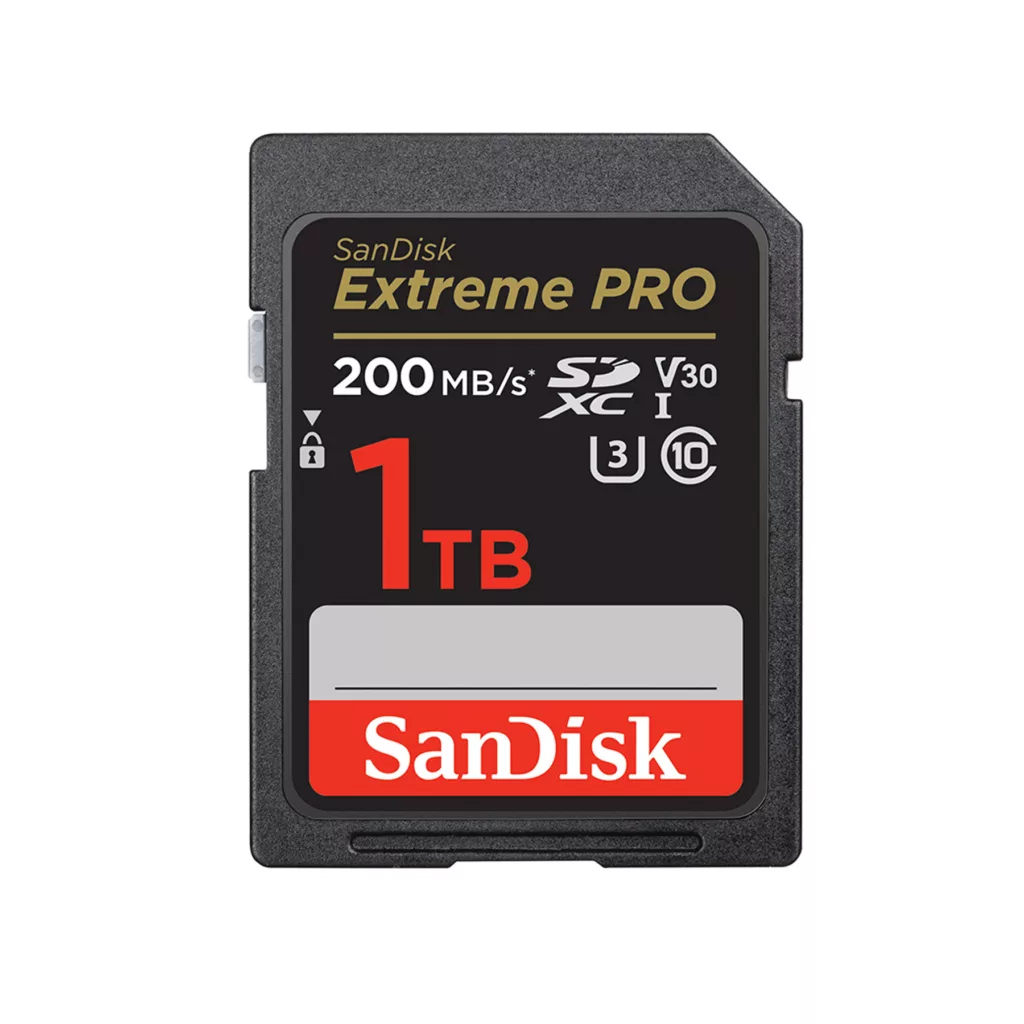 کارت حافظه SDXC سن دیسک مدل Extreme Pro V30 کلاس 10 استاندارد UHS-I U3 سرعت 200mbps ظرفیت 1 ترابایت