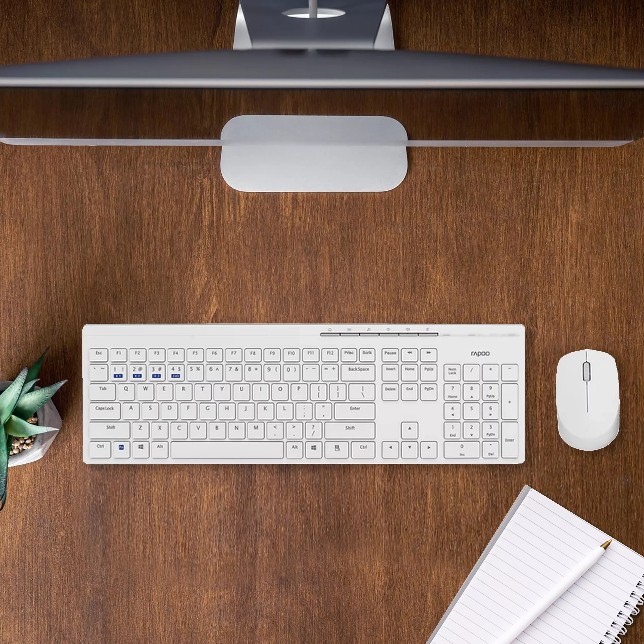 کیبورد و ماوس بی سیم رپو مدل 8110M، سوییچ ممبران، Full-Size