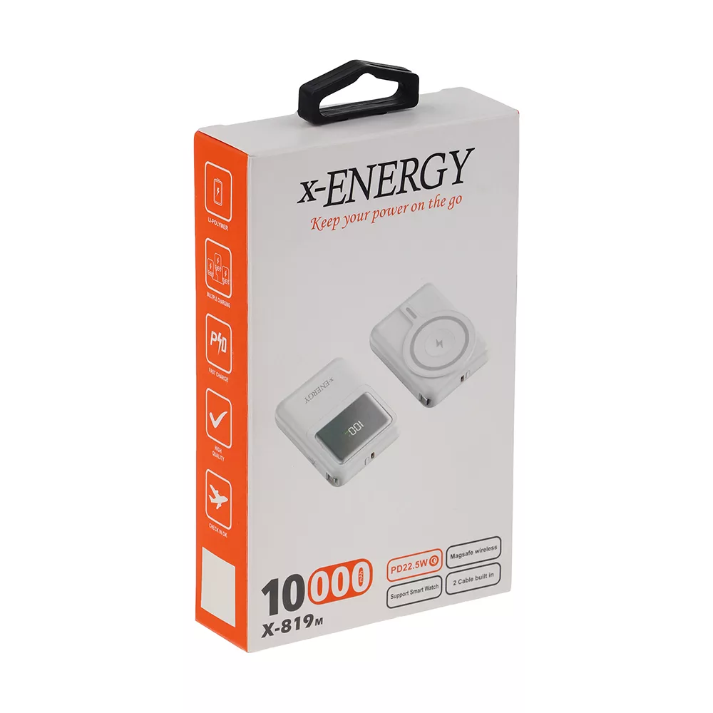 پاوربانک ایکس انرژی مدل X-819M 22.5W ظرفیت 10000 میلی آمپر ساعت
