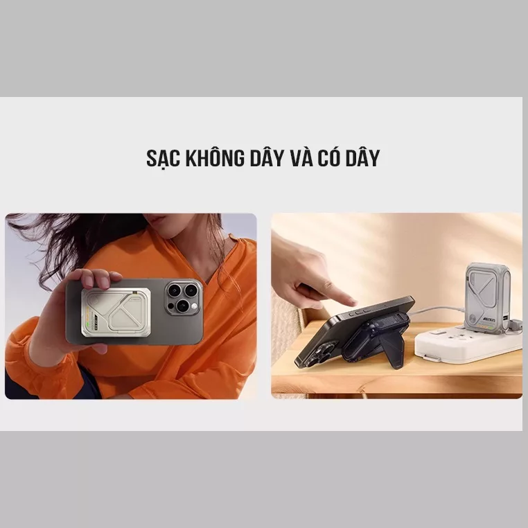 پاوربانک ریمکس مدل MagSafe Wireless Fast Charge RPP116 ظرفیت 10000 میلی آمپر ساعت