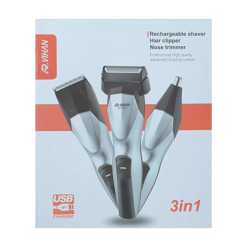 ست ماشین اصلاح موی صورت و بدن آر ویهان مدل 7231 2022