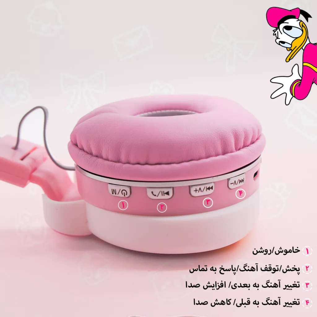 هدفون بلوتوثی طرح فانتزی اردک مدل Duck-AH-806U