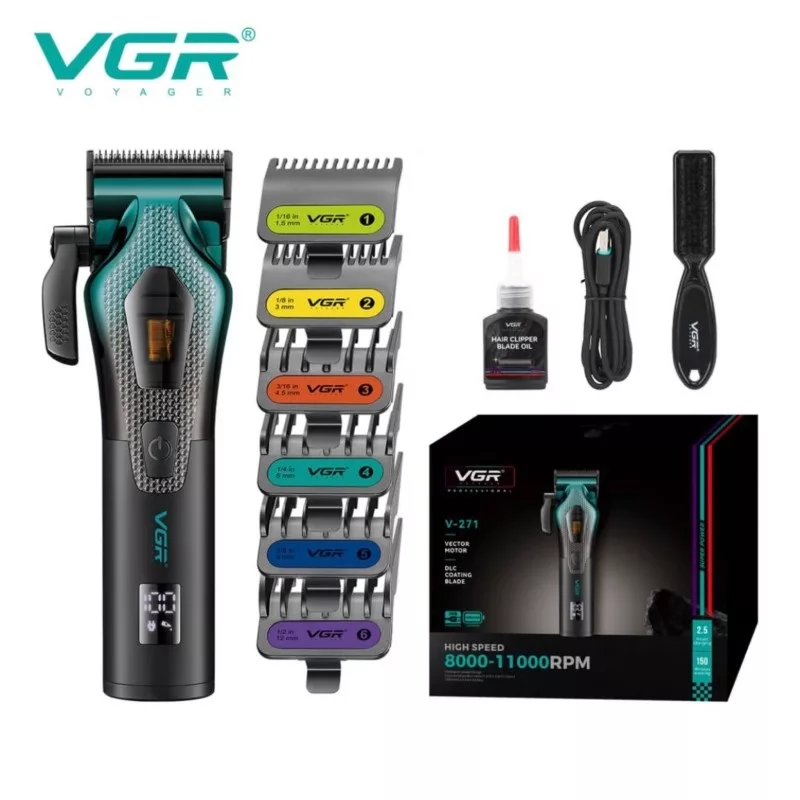 ماشین اصلاح موی سر و صورت شارژی وی جی آر مدل  V-271