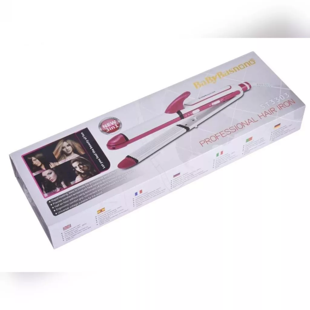 اتو و حالت دهنده مو بیبی باس نانو مدل st3303