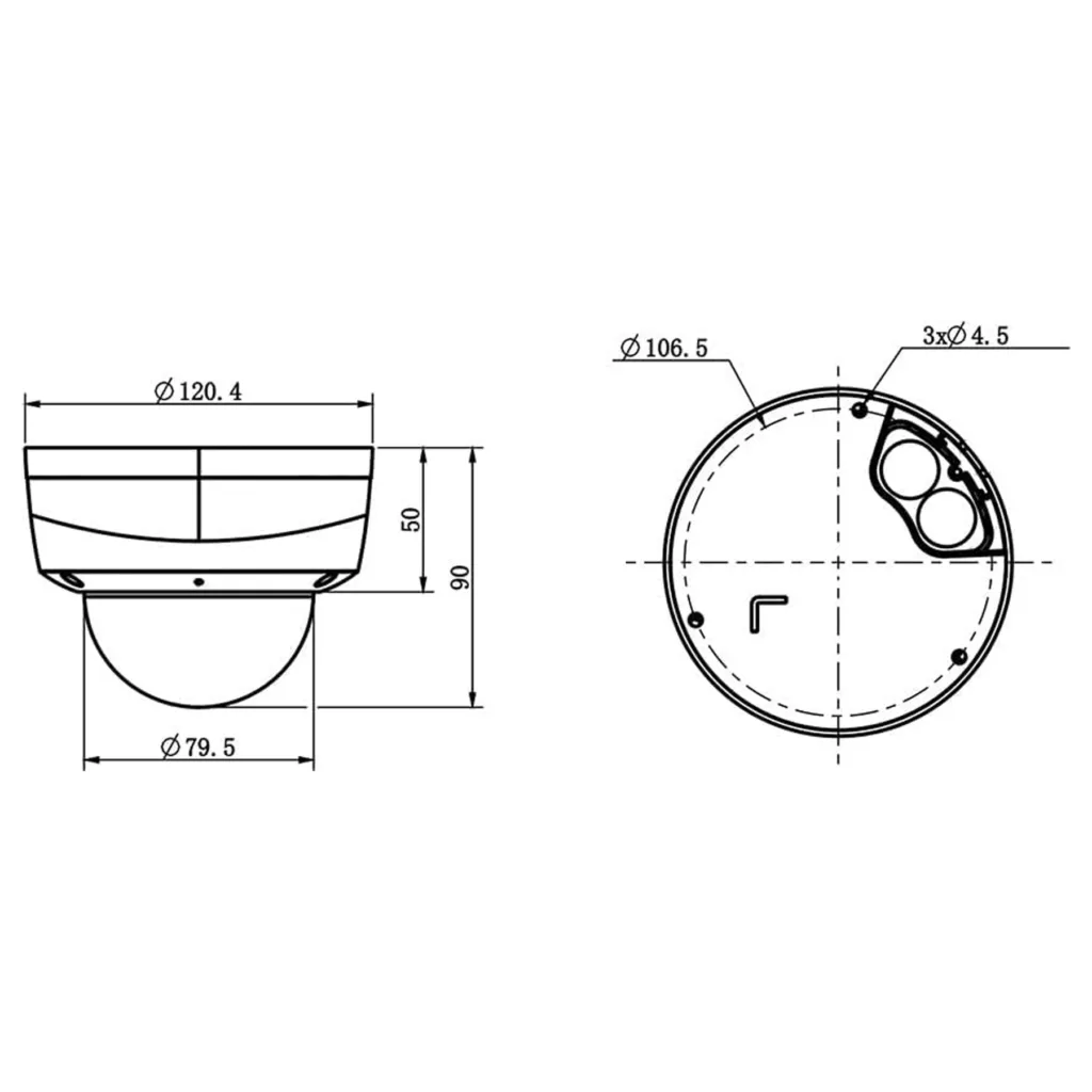 دوربین مداربسته تحت شبکه تیاندی مدل TC-C34KS Spec: I3/E/Y/2.8mm/V4.0