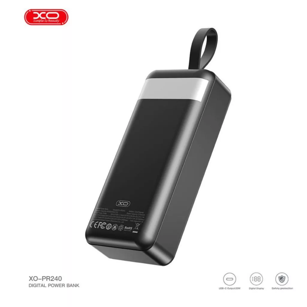 پاوربانک ایکس او مدل PR240 ظرفیت 30000 میلی آمپر ساعت