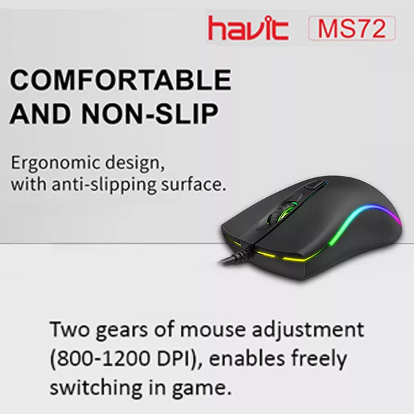 ماوس مخصوص بازی هویت مدل HV-MS72