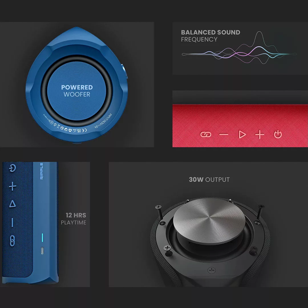 اسپیکر بلوتوثی های فیوچر مدل Ripple