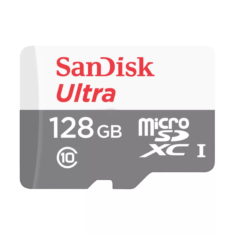 کارت حافظه microSDXC سن دیسک مدل Ultra کلاس 10 استاندارد UHS-I U1 سرعت 100MBps ظرفیت 128 گیگابایت همراه با آداپتور SD