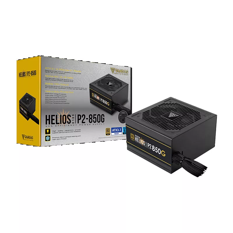 منبع تغذیه کامپیوتر 850W وات گیم دیاس مدل HELIOS P2-850G