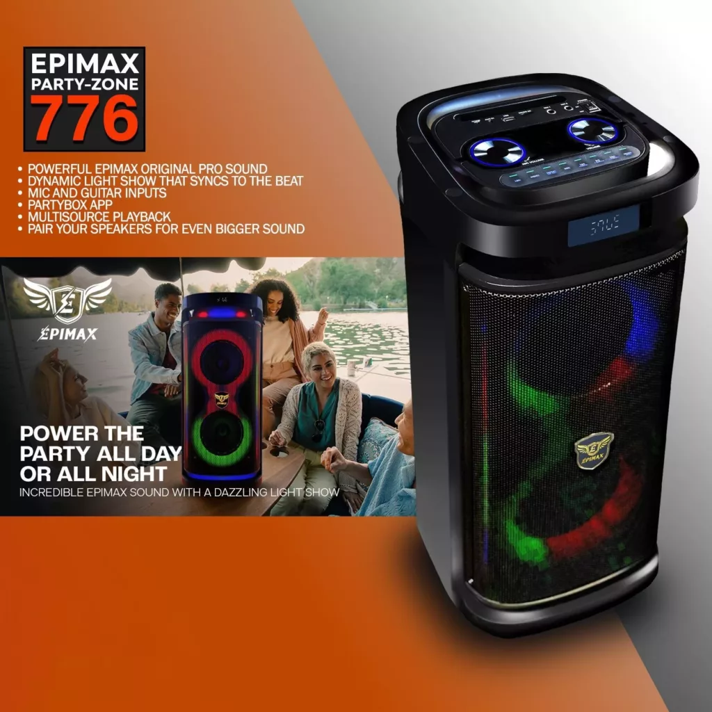اسپیکر قابل حمل اپی مکس مدل EPIMAX PARTY BOX-776