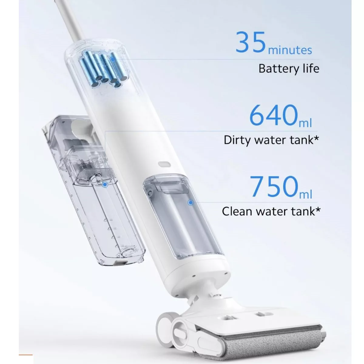 جارو شارژی هوشمند شیائومی مدل w10truclean pro