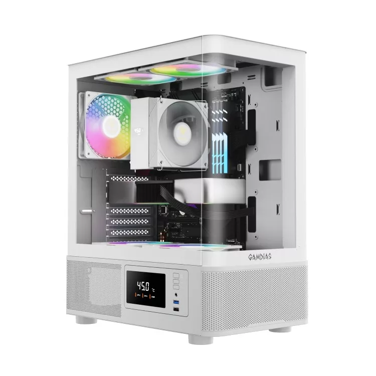 کیس کامپیوتر گیمینگ گیم دیاس مدل ATLAS E2 CG WH