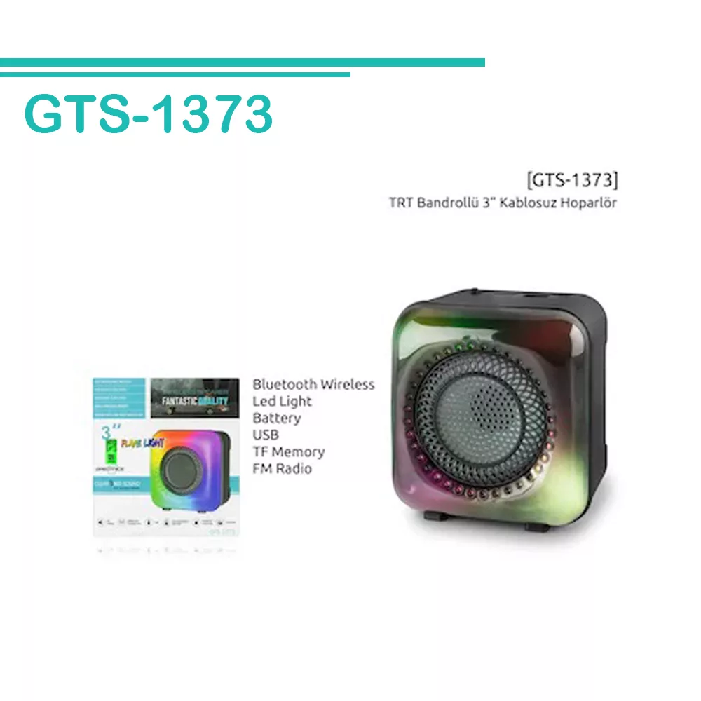 اسپیکر بلوتوثی قابل حمل مدل GTS-1373