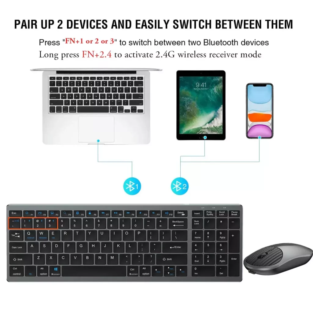 کیبورد و ماوس بلوتوثی تاشو مدل M003