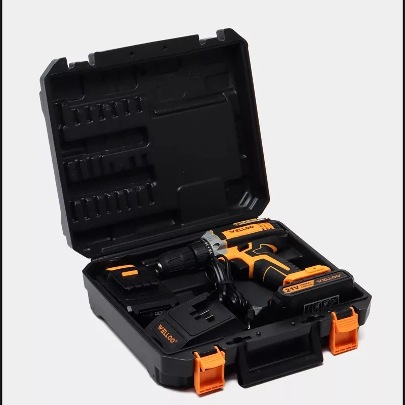 دریل شارژی چکشی پیچ گوشتی 1O میلیمتری 2l ولت ولـو مدل 5022l