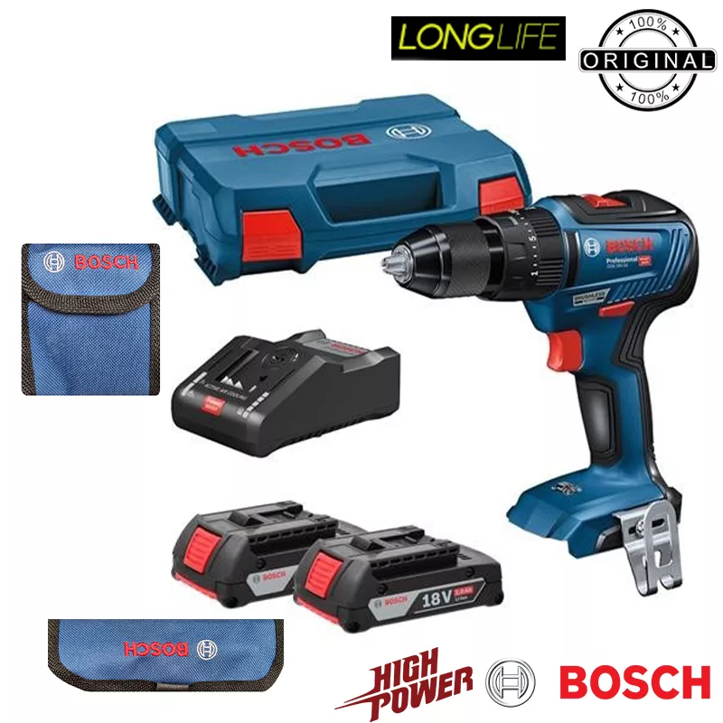 دریل پیچ گوشتی چکشی شارژی بوش مدل GSB 18 V-50 Extra