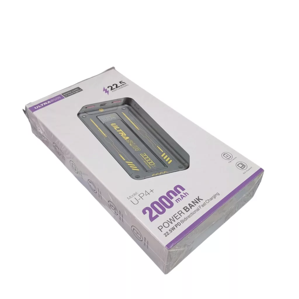 پاوربانک اولتراسور مدل U_P4 ظرفیت 20000 میلی آمپر ساعت