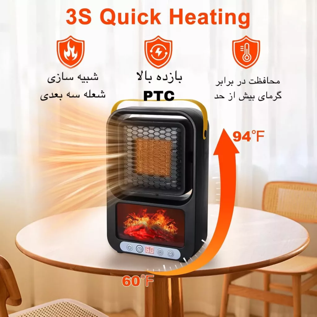 هیتر طرح رومیزی مدل 2112-FAN HEATER