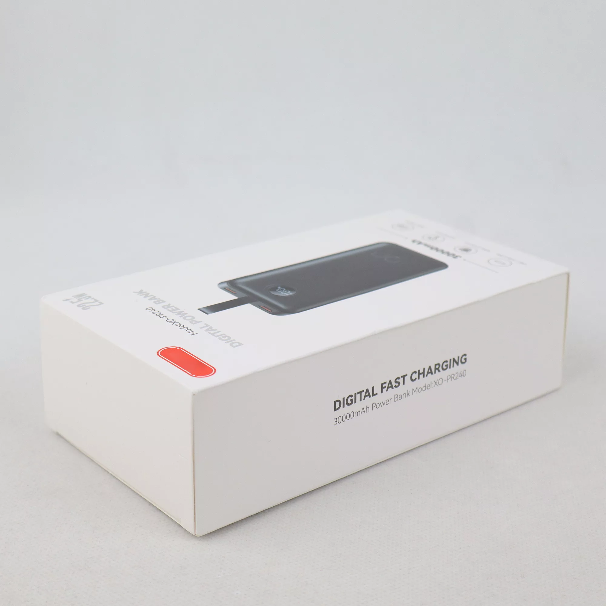 پاوربانک مدل XO - PR240 ظرفیت 30000 میلی امپر ساعت به همراه کابل میکرو یو اس بی