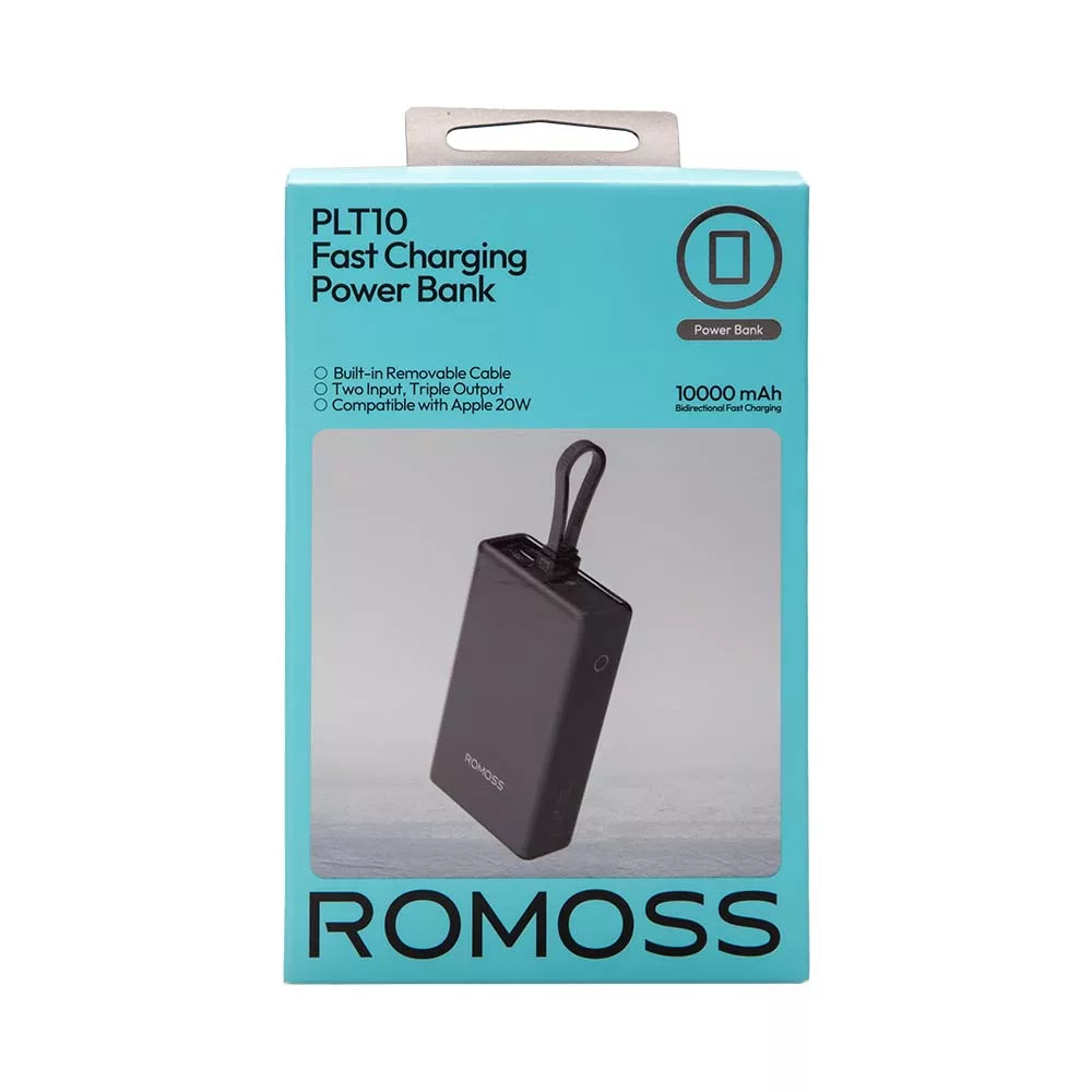 پاوربانک روموس مدل PLT10-172 ظرفیت 10000میلی آمپرساعت