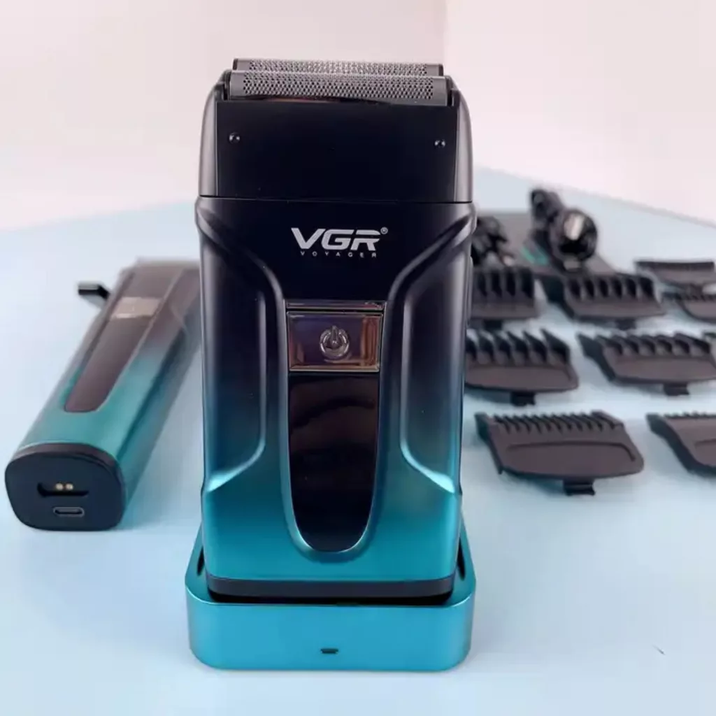 ماشین اصلاح موی سر و صورت وی جی ار مدل v-694 مجموعه 3 عددی